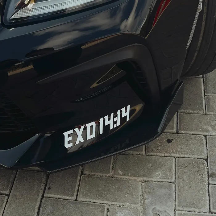 GR86 hitam Edy dari belakang, plat terlihat
